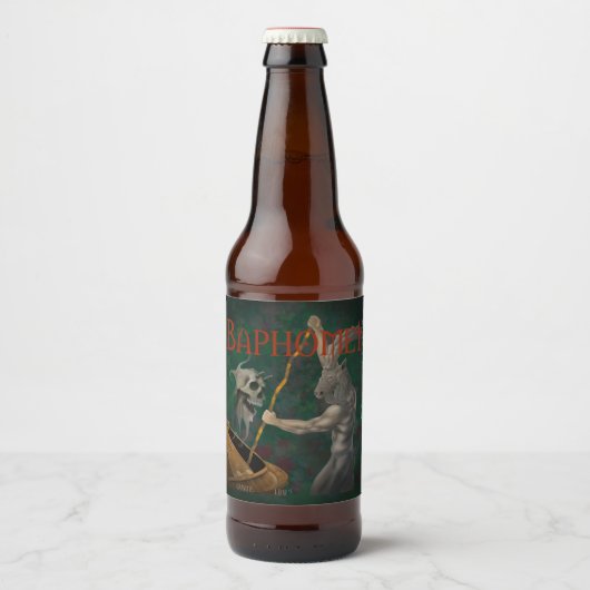 Baphomet (naam en stijl) bier etiket (Voorkant)