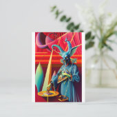 Baphomet neemt het aas fantasie briefkaart (Staand voorkant)