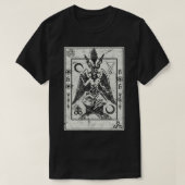 Baphomet Occult Satan Goat Head Devil Tarot Card D T-shirt (Design voorkant)