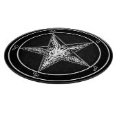 Baphomet Old Glass Cutting Board 12 inch Snijplank (Hoek)