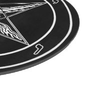 Baphomet Old Glass Cutting Board 12 inch Snijplank (Hoek)