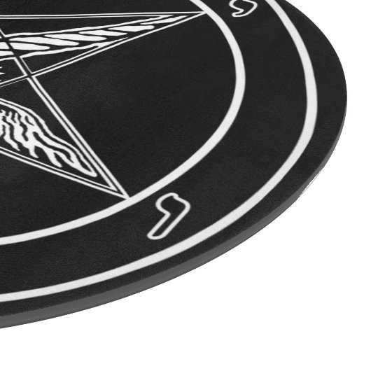 Baphomet Old Glass Cutting Board 12 inch Snijplank (Hoek)