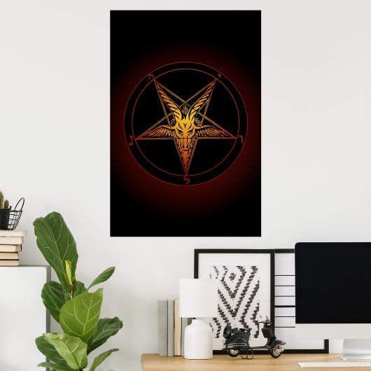Baphomet Old Style Art Print (Thuiskantoor)