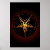 Baphomet Old Style Art Print (Voorkant)