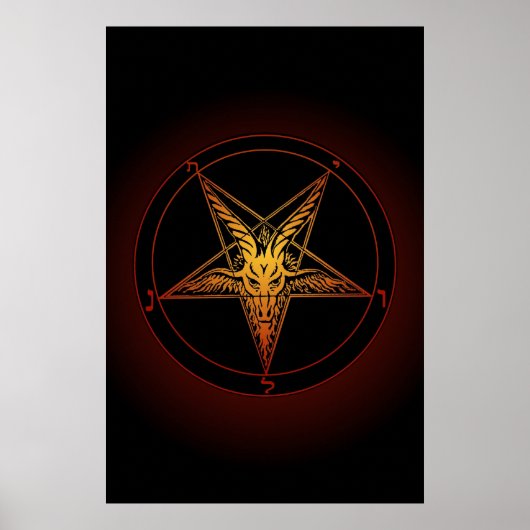 Baphomet Old Style Art Print (Voorkant)