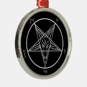 Baphomet Ornament, Deluxe Metalen Ornament (Rechts)