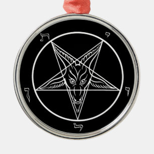 Baphomet Ornament, Deluxe Metalen Ornament