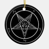 Baphomet Ornament, keramisch Ornament (Voorkant)