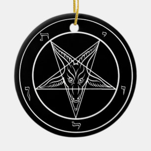 Baphomet Ornament, keramisch Ornament