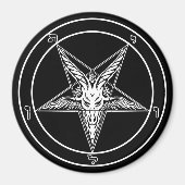 Baphomet Oude Stijl magneet - 3 inch (Voorkant)