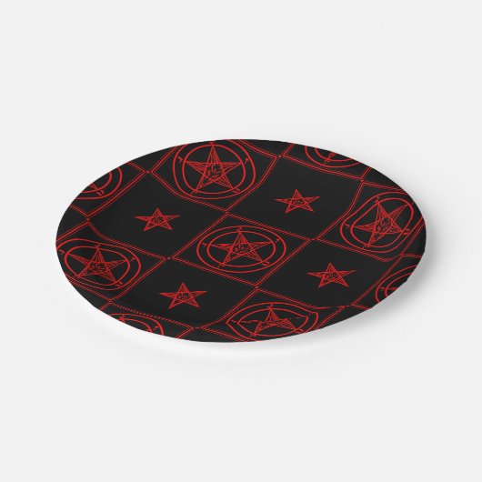 Baphomet Papieren Bordje (Gekanteld)