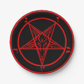 Baphomet Papieren Bordje (Voorkant)