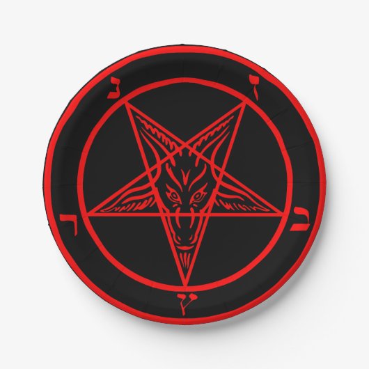 Baphomet Papieren Bordje (Voorkant)