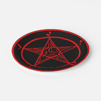 Baphomet Papieren Bordje
