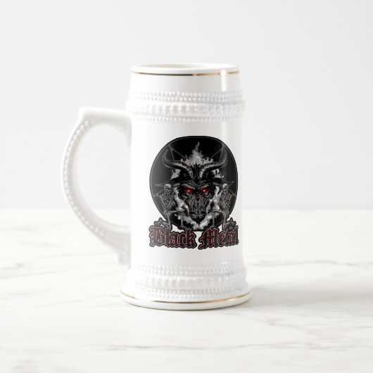 Baphomet Pentagram Black Metal Bierpul (Links)