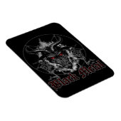 Baphomet Pentagram Black Metal Magneet (Rechterzijde)