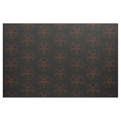Baphomet Pentagram Gothic Pattern Fabric Stof (Fat Quarter)