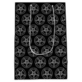 Baphomet Pentagram Medium Cadeauzakje (Achterkant)