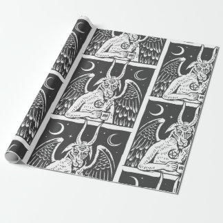 Baphomet Pentagram Moon Coffee Demon White Cadeaupapier