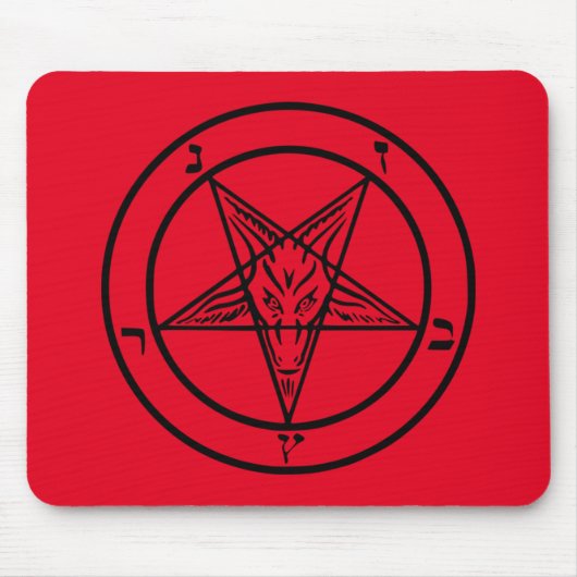 Baphomet Pentagram Muismat (Voorkant)