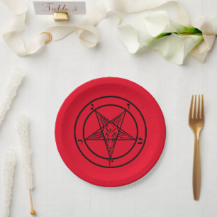Baphomet Pentagram Paper Bord