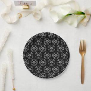 Baphomet Pentagram Papieren Bordje