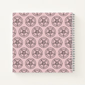 Baphomet Pentagram Roze Satanic Notitieboek (Achterkant)