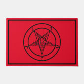 Baphomet Pentagram Satanic Deurmat (Voorkant)