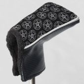 Baphomet Pentagram Satanic Golfheadcover (3/4 voorkant)