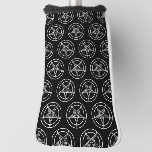 Baphomet Pentagram Satanic Golfheadcover (Draai 90)