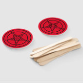 Baphomet Pentagram Satanic Handwaaier (Niet-gemonteerd)