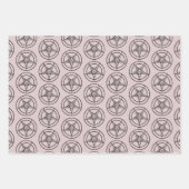 Baphomet Pentagram Satanic inpakpapier vellen (Voorkant 2)