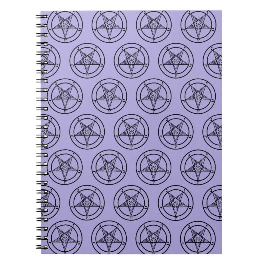 Baphomet Pentagram Satanic Notitieboek (Voorkant)