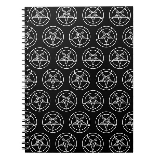 Baphomet Pentagram Satanic Notitieboek (Voorkant)