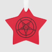Baphomet Pentagram Satanic Ornament (voorkant)