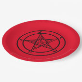 Baphomet Pentagram Satanic Paper Bord (Gekanteld)
