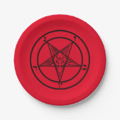 Baphomet Pentagram Satanic Paper Bord (Voorkant)