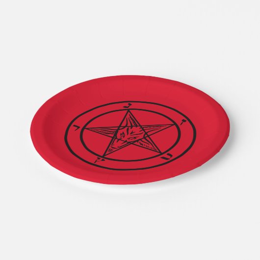 Baphomet Pentagram Satanic Paper Bord (Gekanteld)