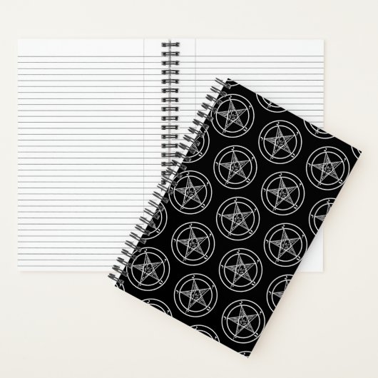Baphomet Pentagram Satanic Spiral Notitieboek (Binnen)