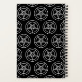 Baphomet Pentagram Satanic Spiral Notitieboek (Achterkant)