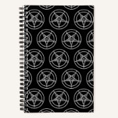 Baphomet Pentagram Satanic Spiral Notitieboek (Voorkant)