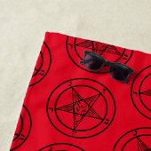 Baphomet Pentagram Satanic Strandlaken (In situ)