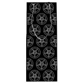 Baphomet Pentagram Satanic Wijn Cadeautas (Achterkant)
