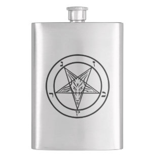 Baphomet Pentagram Satanische kolf Flacon