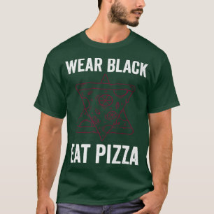 Baphomet Pentagram  Satanism  Wear Black Eat Pizza T-shirt