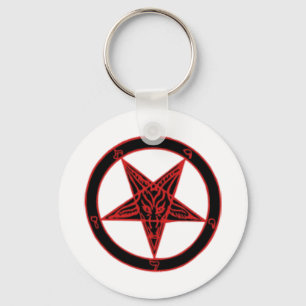 Baphomet Pentagram Sleutelhanger