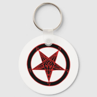 Baphomet Pentagram Sleutelhanger