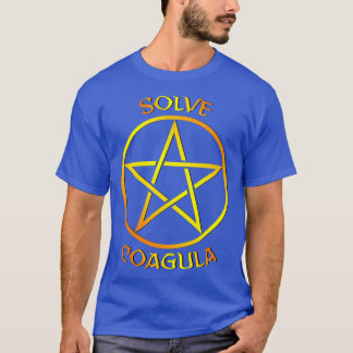 Baphomet Pentagram Solve Coagula  Orange  T-shirt