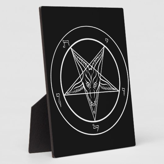 Baphomet Plaque Fotoplaat (Zijkant)