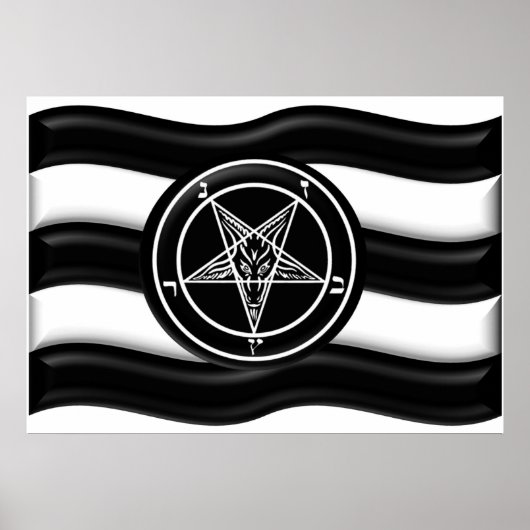 Baphomet Pride Flag Poster (Voorkant)